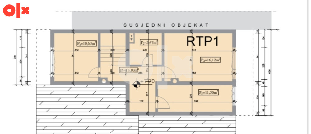 Dvoetažni stan 112m2+ 11m2 apartman 2