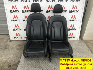 Sjedišta interijer Full CRNA KOŽA S-Line Audi Q5 8R 2014
