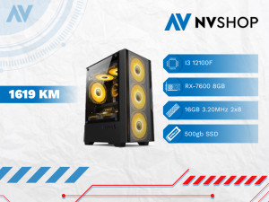 DESKTOP PC I3-12100F/H610M/16GB/500SSD/RX 7600 8GB GDDR6/620W