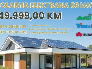 SOLARNA ELEKTRANA INVERTER HUAWEI SOLARNI PANELI 93 KW SOLAR