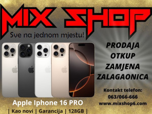 APPLE IPHONE 16 PRO 128GB *TOP* *Garancija*Zamjena*