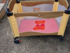 KREVETIC ZA BEBE  putni KREVETAC  BABY  MEDO BRUUUNDO