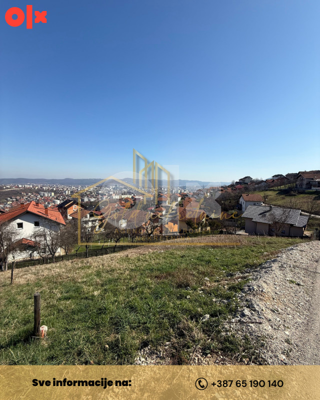 Na prodaju plac sa predivnim pogledom na grad,Pobrđe 3