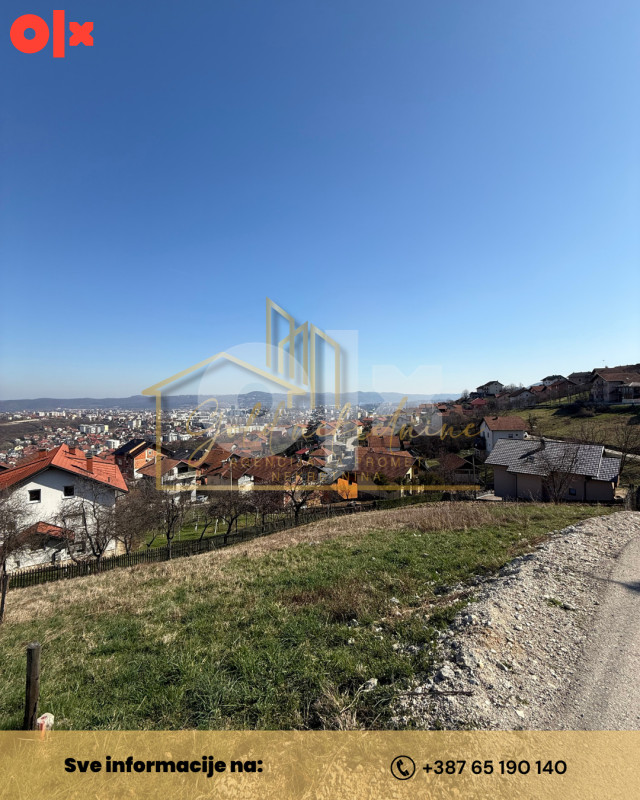Na prodaju plac sa predivnim pogledom na grad,Pobrđe 4