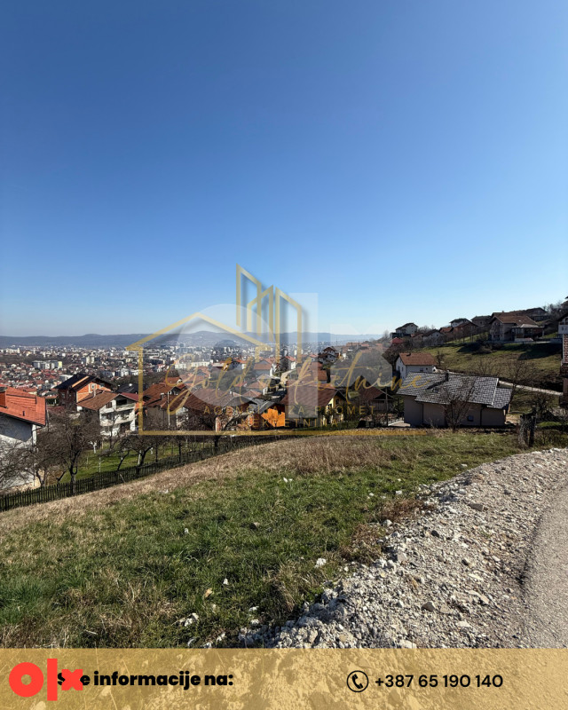 Na prodaju plac sa predivnim pogledom na grad,Pobrđe 7