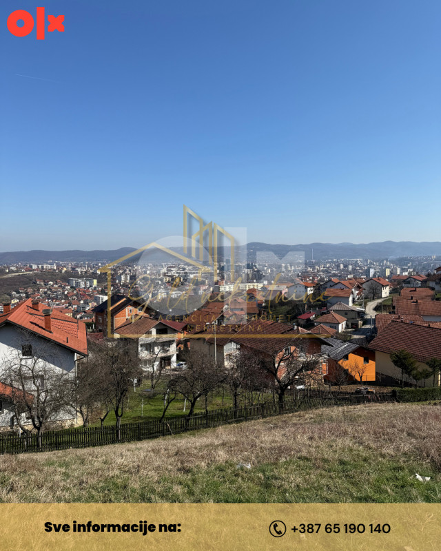 Na prodaju plac sa predivnim pogledom na grad,Pobrđe 8