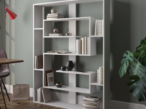 Polica za knjige Esteban - Bijeli