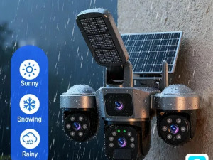 Solarna 4g kamera sa reflektorom troglava na sim karticu