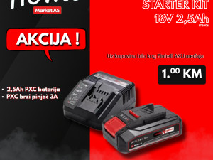 Einhell set punjač baterija 2.5Ah 18V Starter Kit TRAJNA AKCIJA