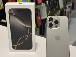 IPHONE 16 PRO 128 GB NATURAL 89% BAT KAO NOV GAR 3 M
