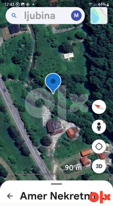 Hitno prodajem Zemljište na rijeci Ljubini  Vogošća MOŽE ZAMJENA 3