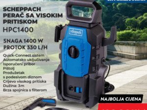 Vap Visokotlačni perač Scheppach HPC1400 110 bari 1400W