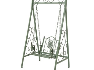 METALNA VRTNA LJULJAŠKA vintage stil, zelena