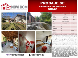 PRODAJE SE - Vikendica uz Potok- DOBRENICA - BIHAĆ