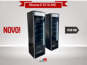 Klimasan  D 372 SCM4C Line Premium crna rashladna vitrina
