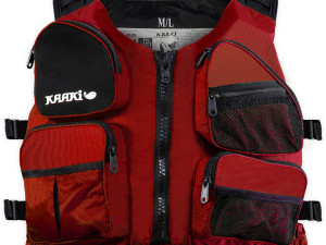 Sigurnosni + ribarski prsluk KAAKI Aquadeisgn