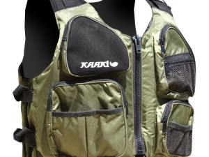 Sigurnosni + ribarski prsluk KAAKI Aquadesign