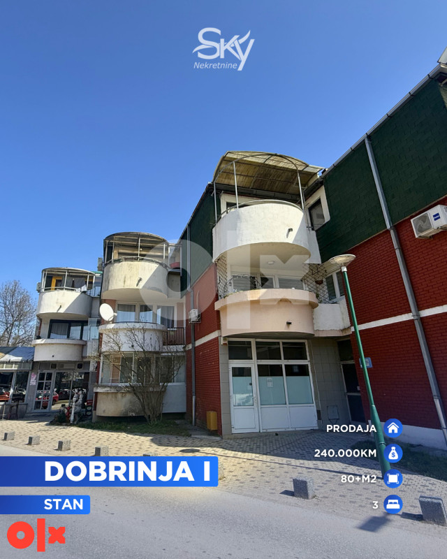 Trosoban stan, Dobrinja 1, 80m2 I Sky nekretnine