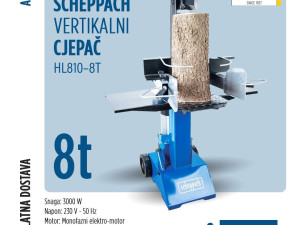 Vertikalni cjepač za drva 8 tona Scheppach HL810-8T 8T