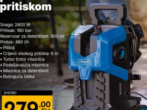 VAP Scheppach Visokotlačni perač 180 bar 2400W SHD180
