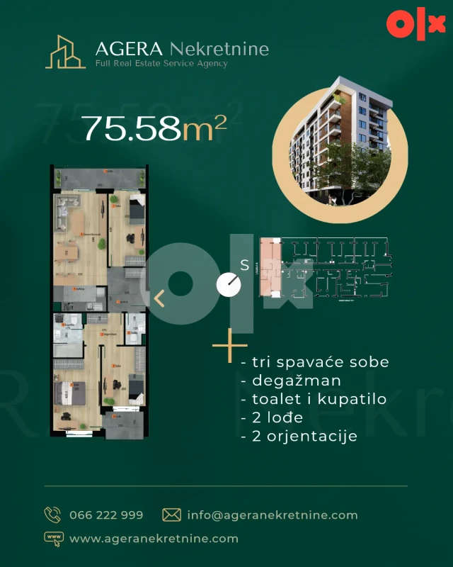 Komforan četverosoban stan 75-78m2 Budžak Banja Luka 2