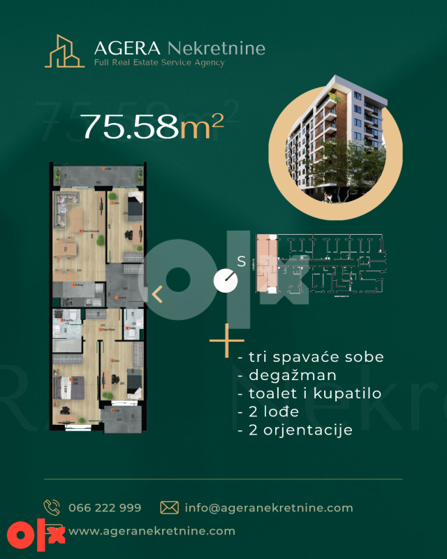 Komforan četverosoban stan 75-78 m2 Budžak Banja Luka 2