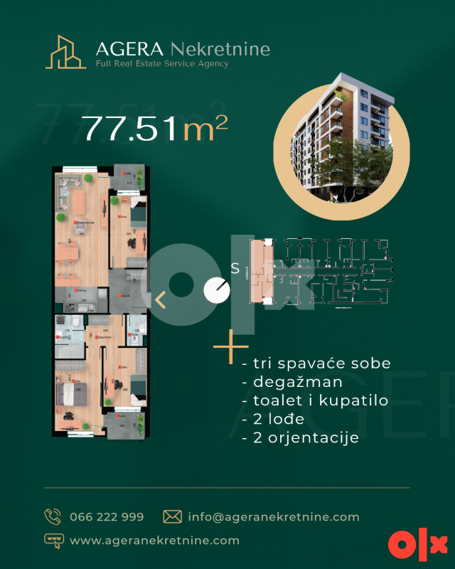 Komforan četverosoban stan 75-78 m2 Budžak Banja Luka 3