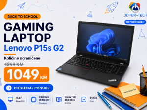 Laptop Lenovo P15s G2; i7-1165G7; T500; 512/16GB; 15,6" DOPER B2S