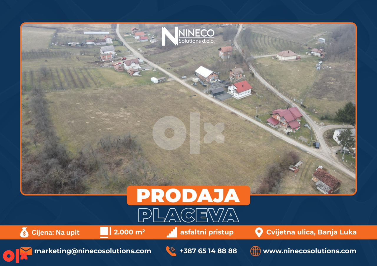 PLACEVI - ŠARGOVAC - BANJA LUKA - 2.000 m2