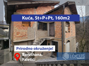 LOCUS: Kuća na parceli 541m2, Baruthana, Faletići