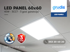 LED panel 60x60 45W 3CCT 3 god. garancija