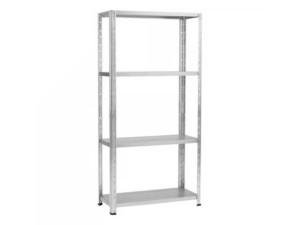 Metalna polica TEKO 70x30x137 cm sa 4 sprata, 55/1 kg, pocinčana