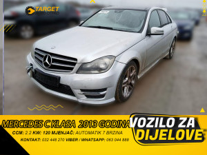 MERCEDES C KLASA W204 2.2 2013 MJENJAC  MOTOR 651911 DIJELOVI