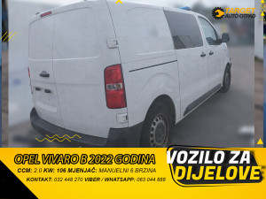 OPEL VIVARO B 2.0 2022 MJENJAC MOTOR AHN DIJELOVI