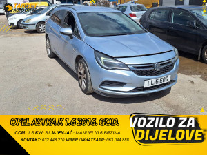 DIJELOVI OPEL ASTRA K 1.5 2016 DIZEL MJENJAC MOTOR LWV