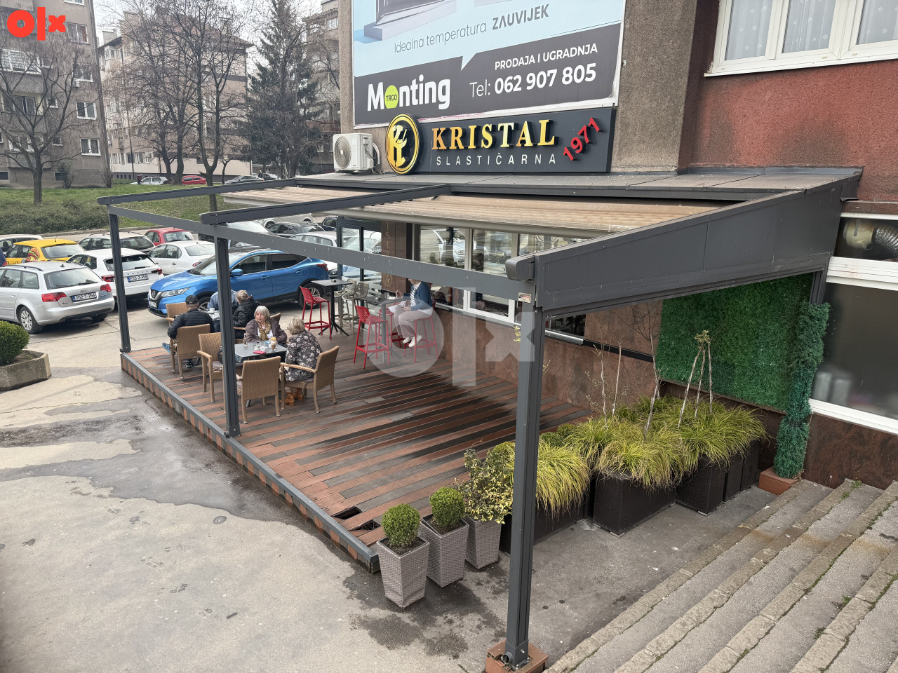 Ljetna basta , konstrukcija sa tendom 3
