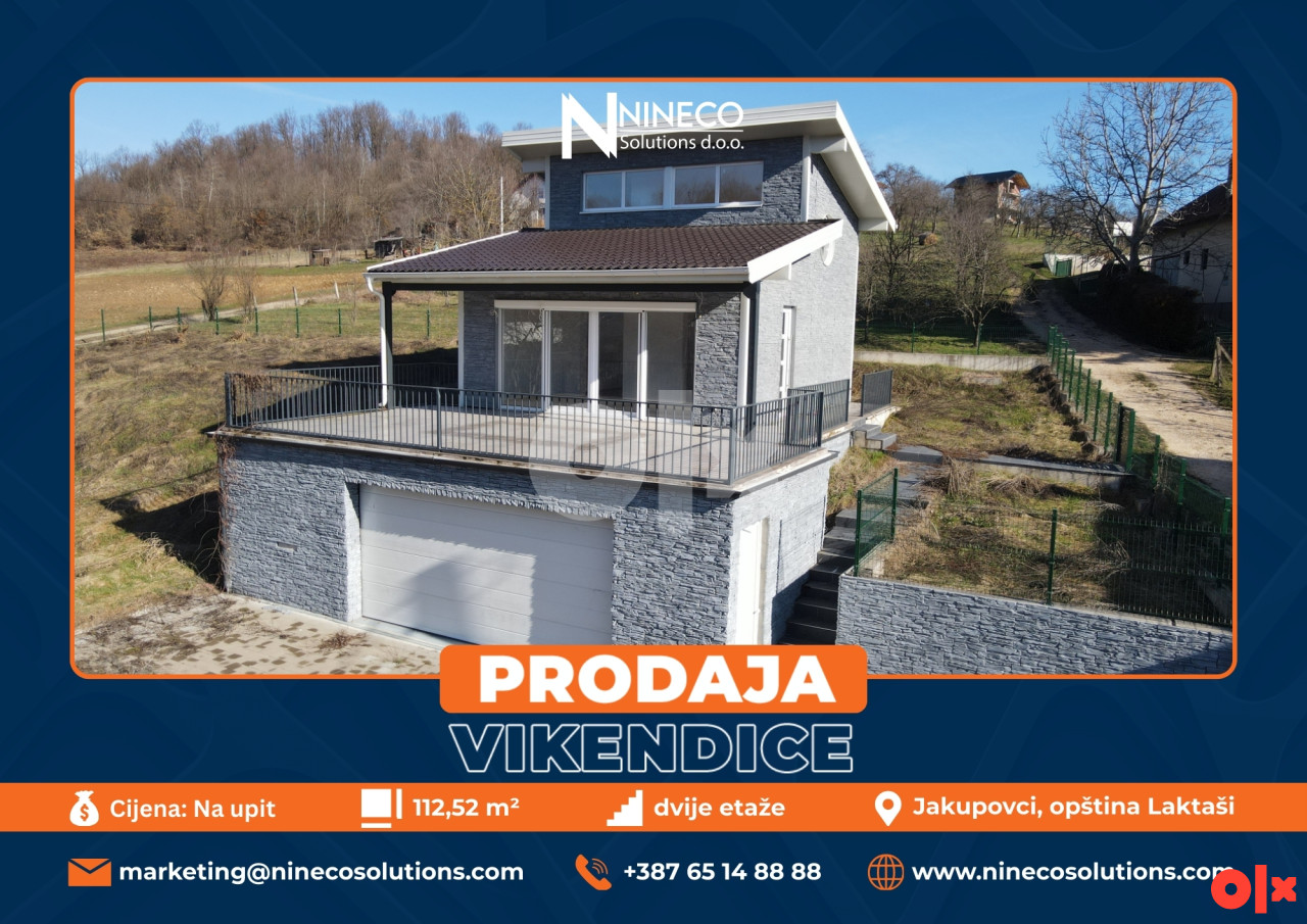 VIKENDICA - JAKUPOVCI - LAKTAŠI - 112,52 m2