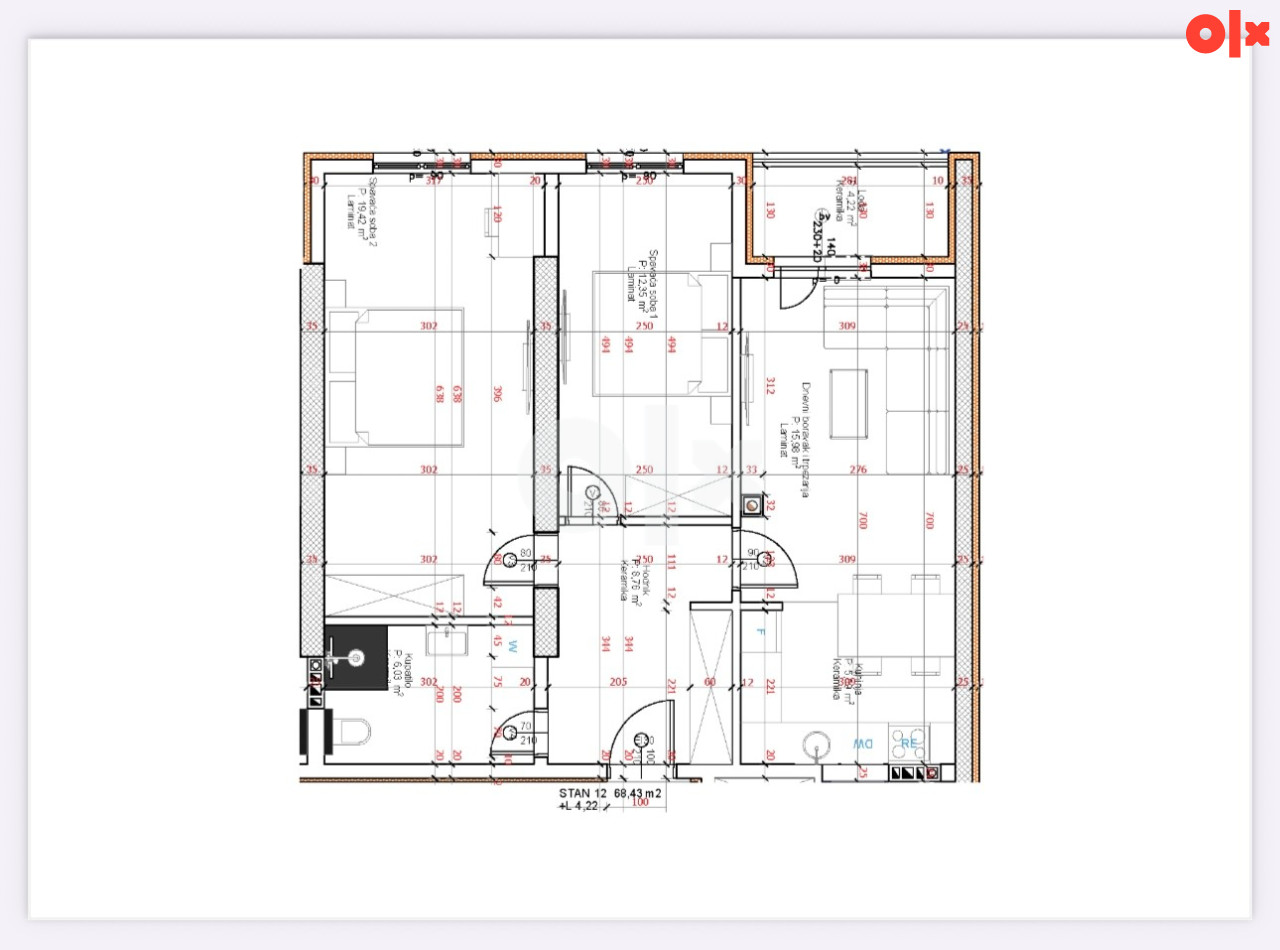 NOVOGRADNJA !!! Trosoban stan Istočno Sarajevo 90m2 9