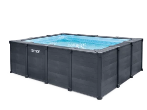 INTEX BAZEN GRAPHITE GRAY 400X300X124 cm PRAVOUGAONI