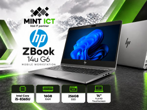 Laptop HP ZBook 14u G6 Touchscreen i5-8365U; 16GB RAM; 256GB SSD