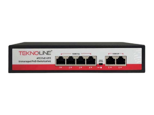 Switch PoE | 24V | 4 PoE Porta + 2 Uplink | Teknoline