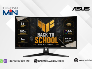 Gaming Monitor ASUS TUF VG34VQ3B 34" Curved VA, WQHD, 180Hz, 1ms