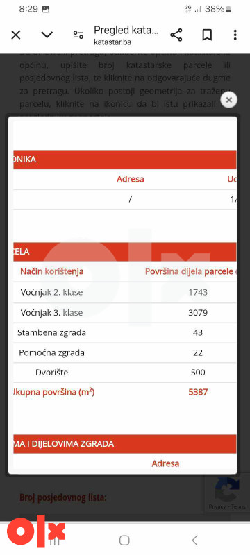 Prodaja zemljišta - Noćajevići 3