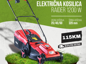 Električna kosilica Raider RD-LM30 1200W 32cm 2 god garancije