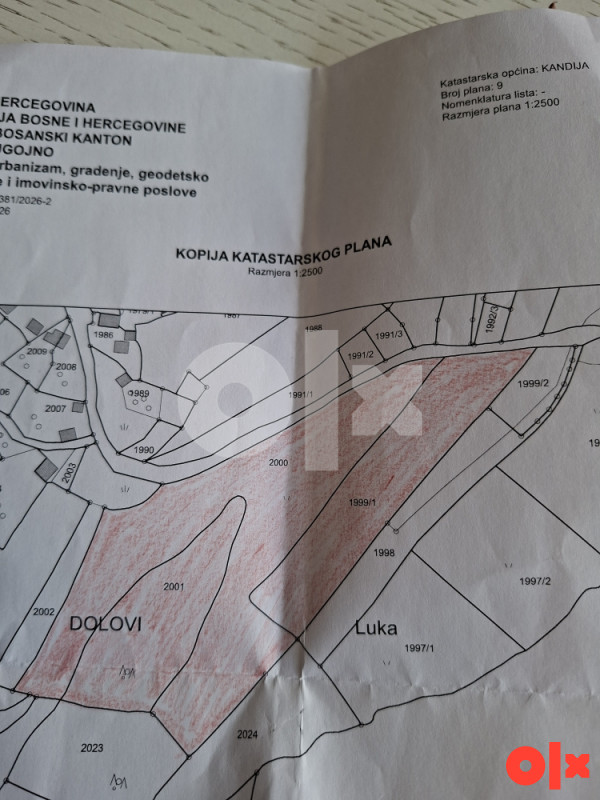 Zemljište Bugojno Gorusa 3