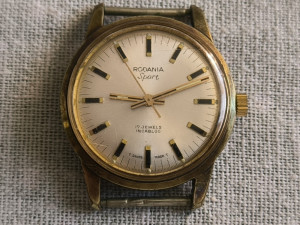 Rodania Sport muški mehanički sat - zlato - detaljno