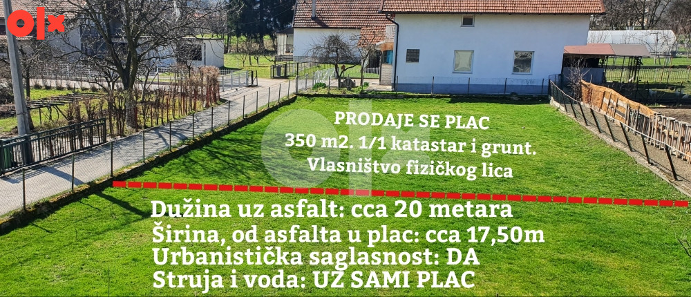 ZEMLJIŠTE PLAC DOLAC, CIGLANA 350 m2. ODLIČNA LOKACIJA.