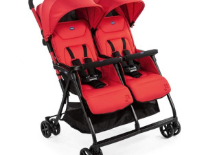 Chicco kolica za bebe bebu za blizance Ohlala 8kg crvena NOVO