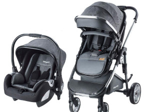 BabyCare kolica za bebu bebe 3u1 3 u 1 Colorado siva NOVO