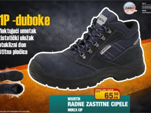 RADNE ZAŠTITNE CIPELE WURTH ČIZME S1P MONZA 39-47